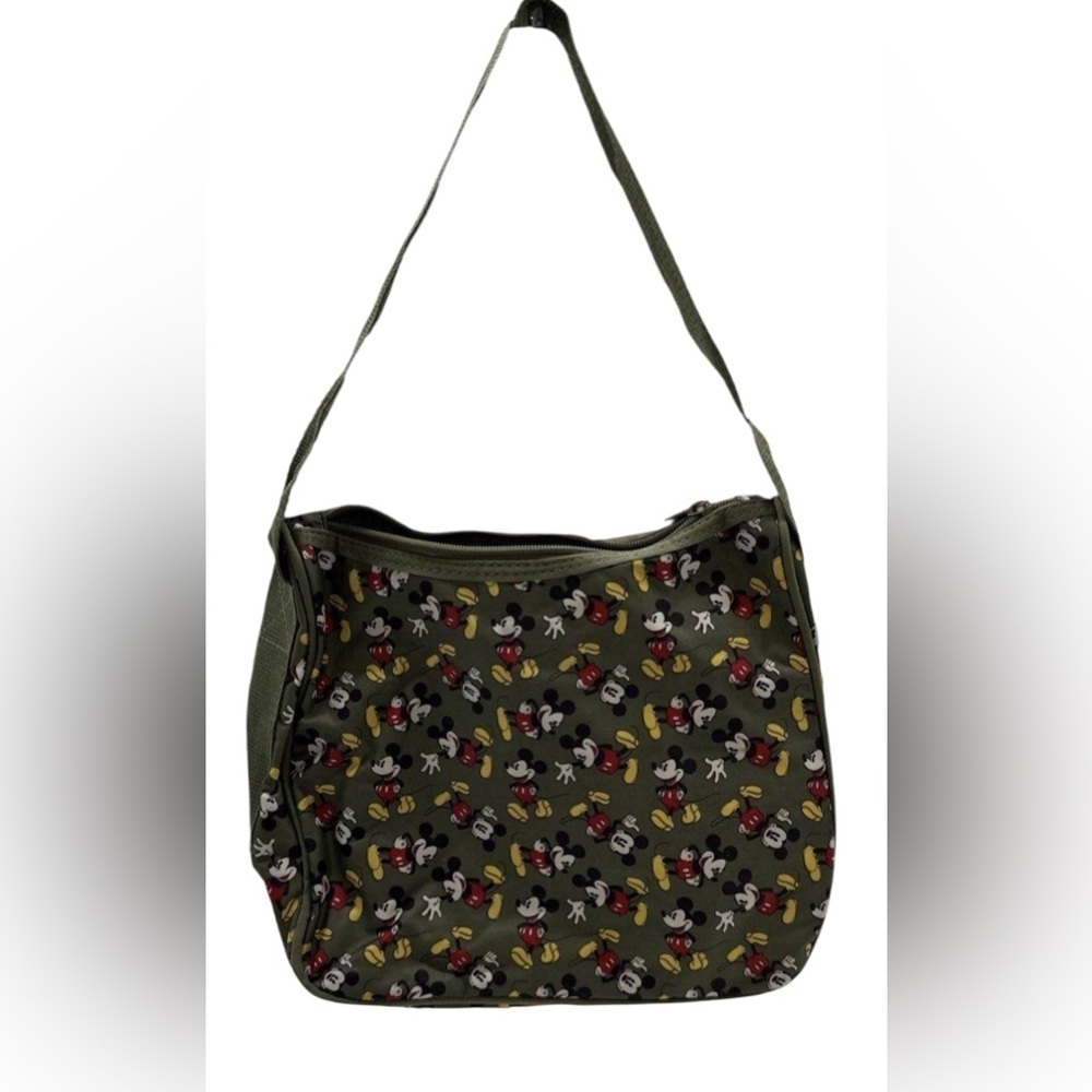 Disney Mickey Mouse Olive Shoulder Bag